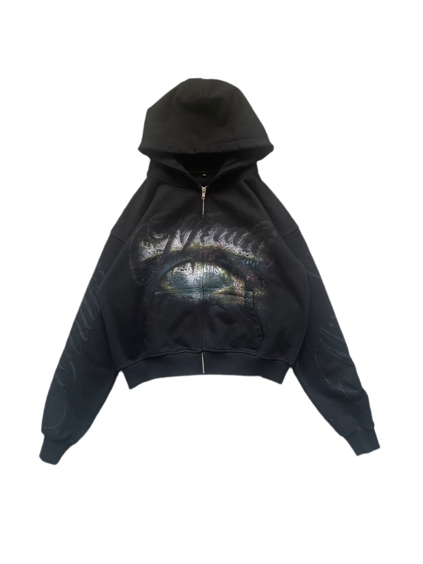 Worn Blossoms Zip-Up